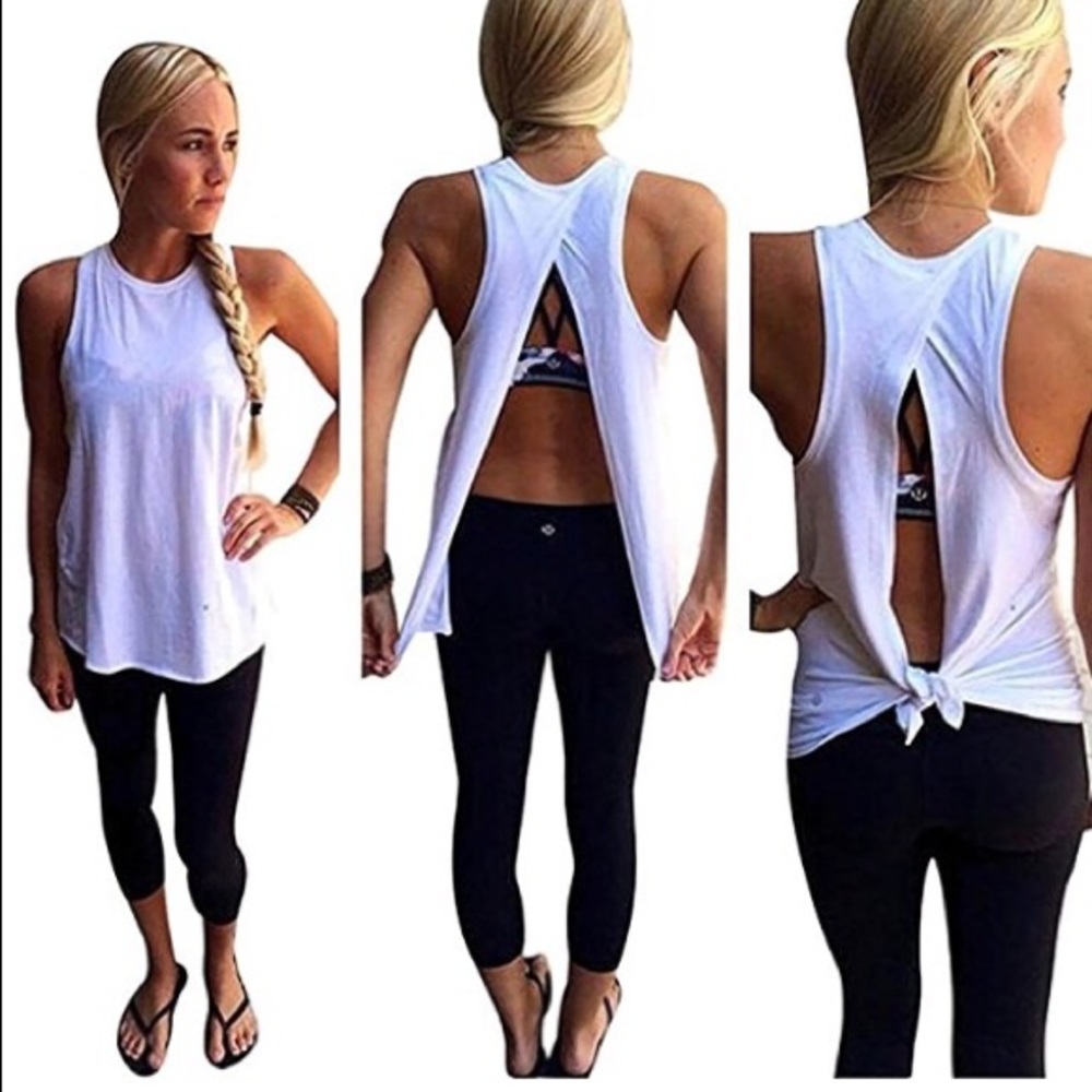 White tie around tank - new never worn